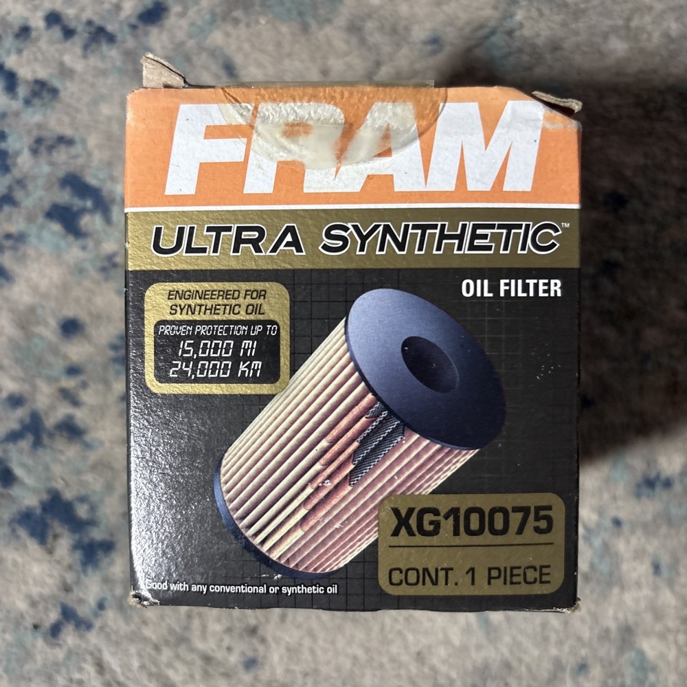 Fram XG10075 Engine Oil Filter-Ultra Synthetic Fits: BMW's(SHIPSN24HRS)